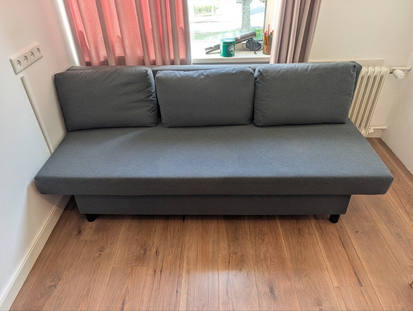 IKEA ÄLVDALEN 3-zits Slaapbank/3-Seat Sofa-Bed, Ophalen, Tweepersoons, 140 cm, Zo goed als nieuw