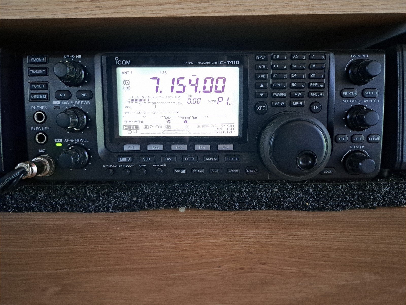 Icom IC7410 compleet, Ophalen of Verzenden, Zo goed als nieuw, Zender en Ontvanger