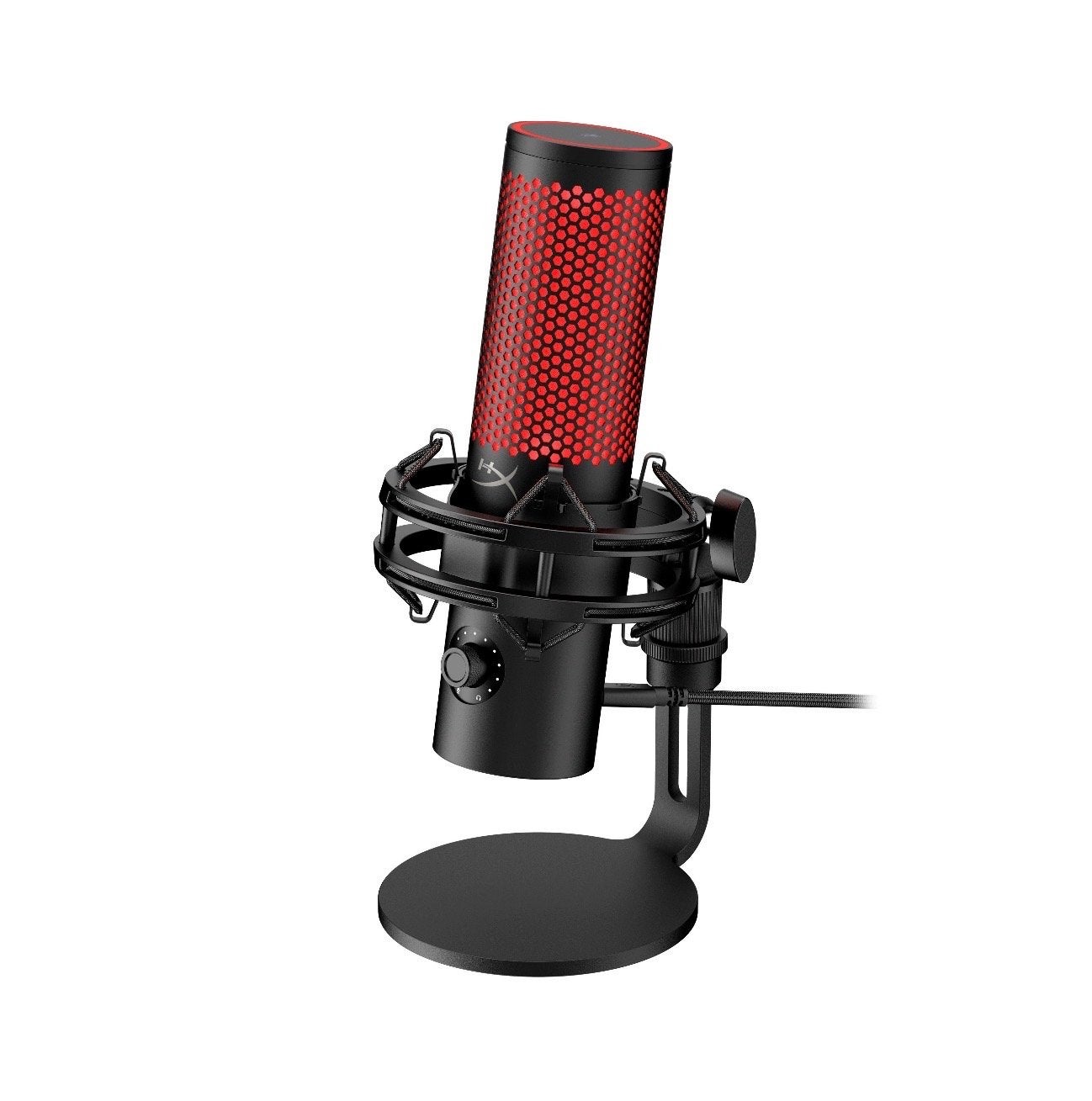 HyperX QuadCast 2 USB Microfoon - Zwart, Ophalen, Zo goed als nieuw, Studiomicrofoon