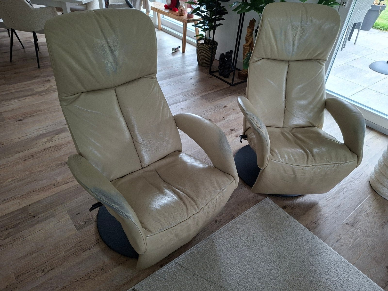 goed voor je rug 2 Jori Leer Relax Fauteuils - Gebruikt maar, Huis en Inrichting, Fauteuils, Gebruikt, Ophalen of Verzenden, 50 tot 75 cm