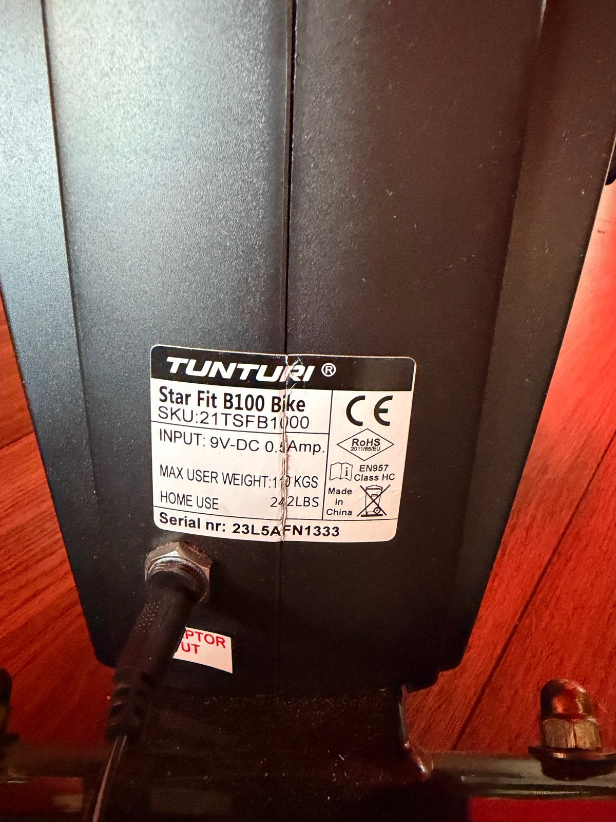 Tunturi Star Fit B100 Hometrainer - Zo goed als nieuw, Ophalen, Zo goed als nieuw, Metaal, Benen