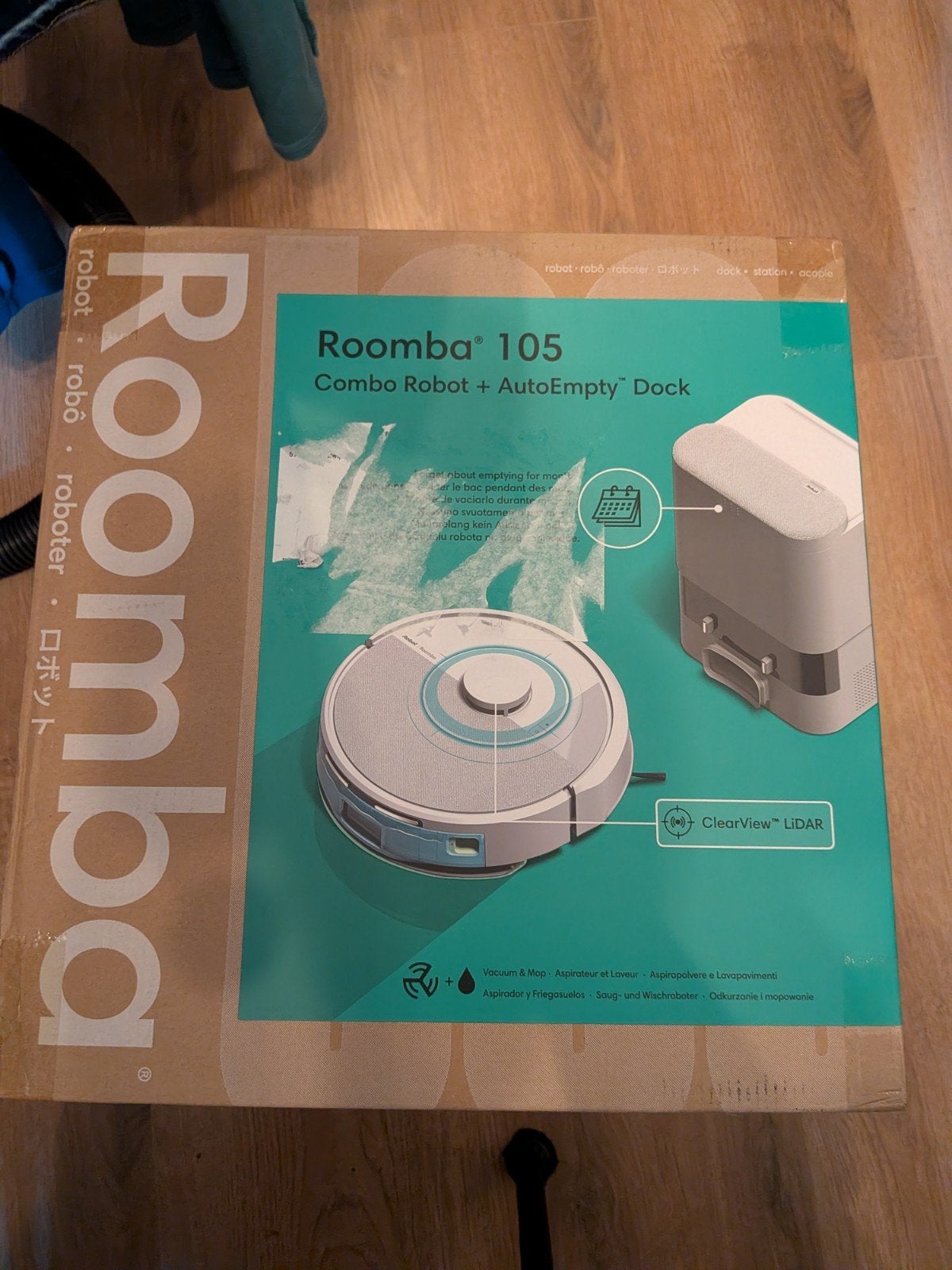 Roomba 105 Combo Robotstofzuiger met AutoEmpty Dock, Witgoed en Apparatuur, Stofzuigers, Nieuw, Robotstofzuiger, Automatisch legen