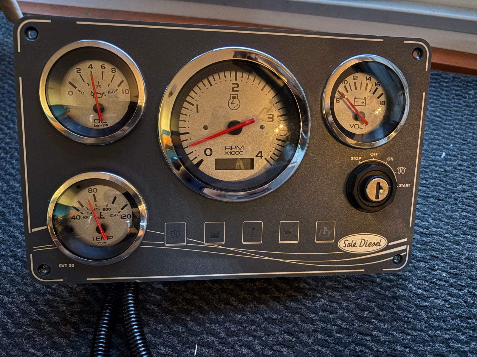 Nieuw. Sole Diesel SVT 30 Motorpaneel - nieuw, Ophalen of Verzenden, Nieuw, Motor en Techniek, Zeilboot of Motorboot