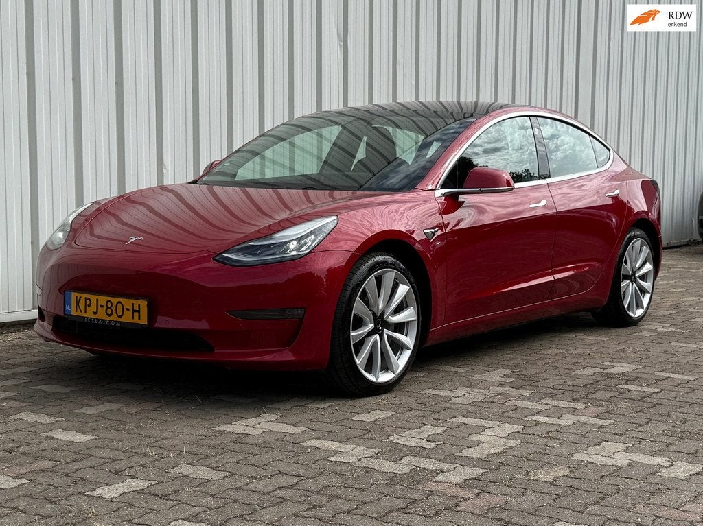 Tesla MODEL 3 Long Range AWD 75 kWh SoH 88% FSD actief, Auto's, Tesla, Automaat, 462 pk, 24 min, Leder