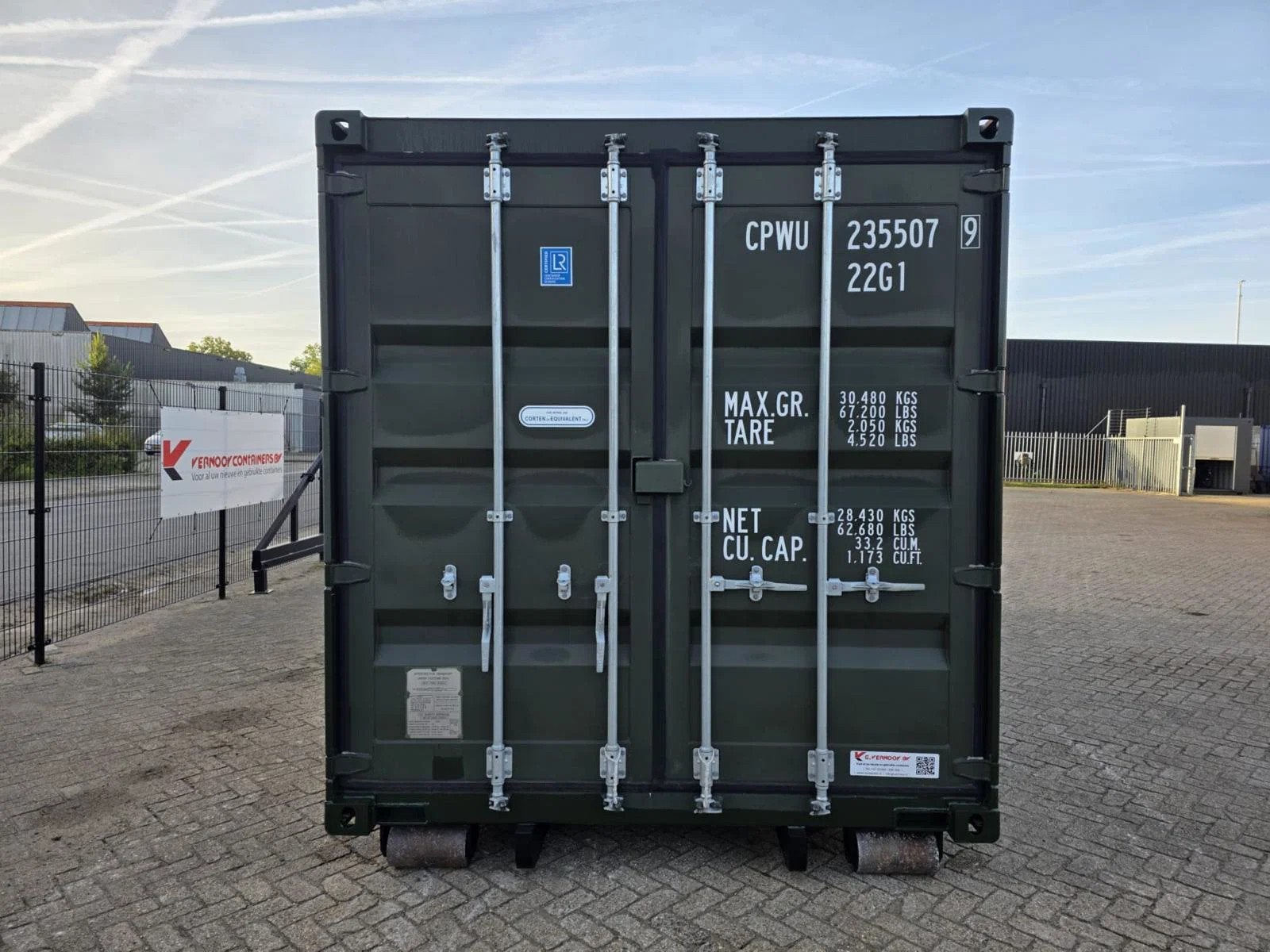 VERNOOY Vernooy 20FT 8.6 235507 NIEUW / ONE WAY MET SLEDE, Vernooy Containers B.V., Dave@vernooy.nl, Kellensedwarsweg 9
4004 JC  Tiel, NL