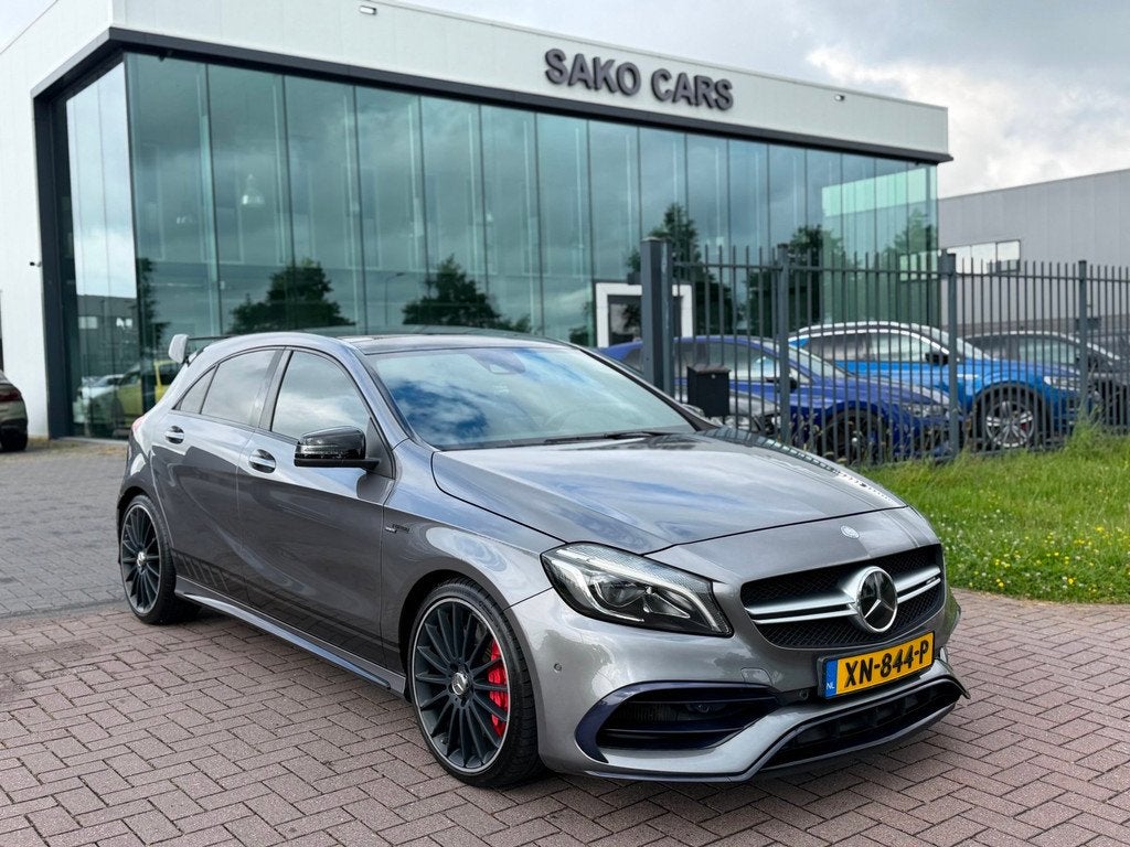 Mercedes-Benz A-klasse AMG 45 4MATIC 2016 381PK Pano Dealer, Automaat, Automatische klimaatregeling, Gebruikt, 4 cilinders