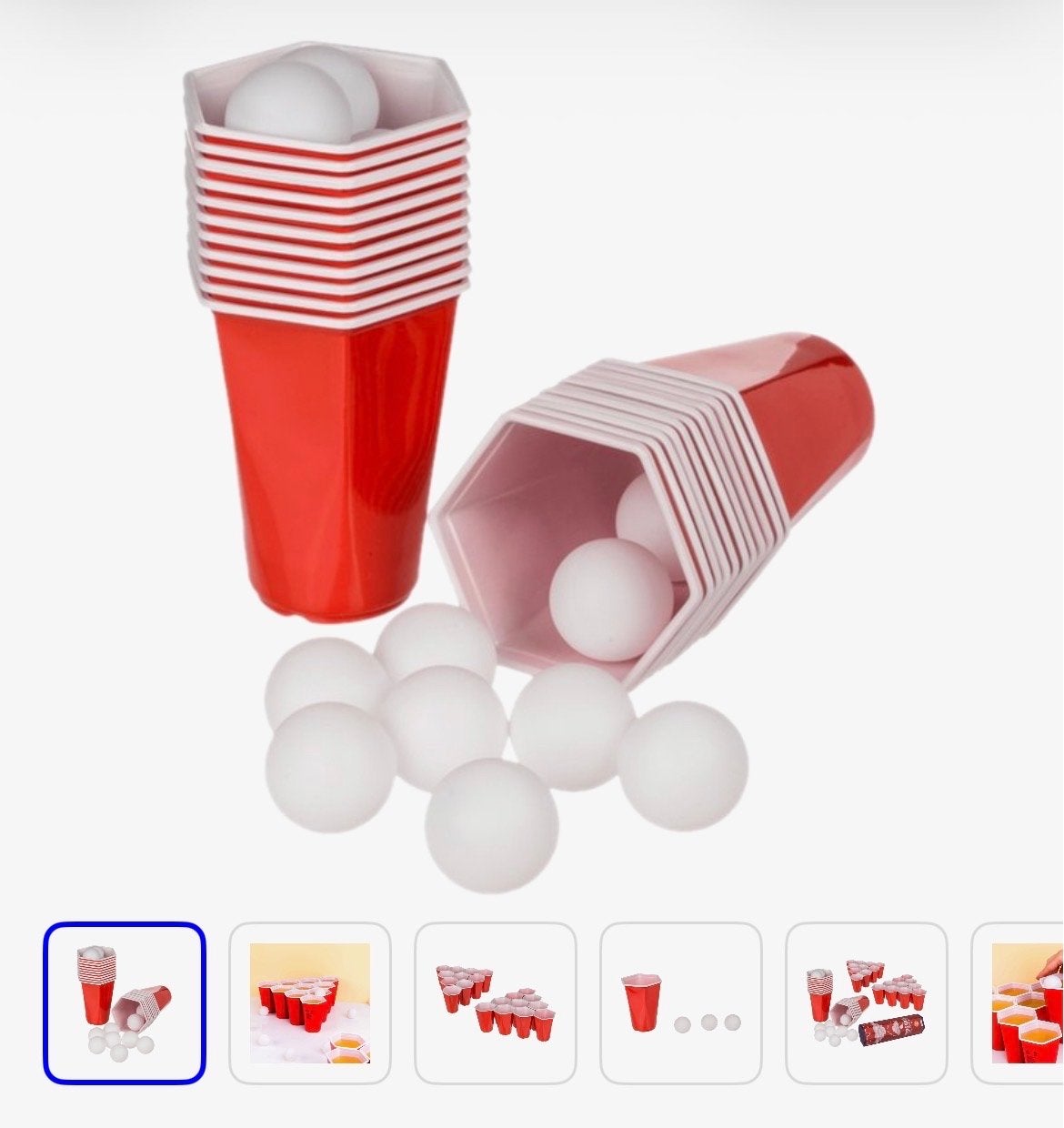 Red Cups & Ping Pong Ballen - Nieuw in verpakking, Ophalen of Verzenden, Nieuw, Feestartikel, Verjaardag