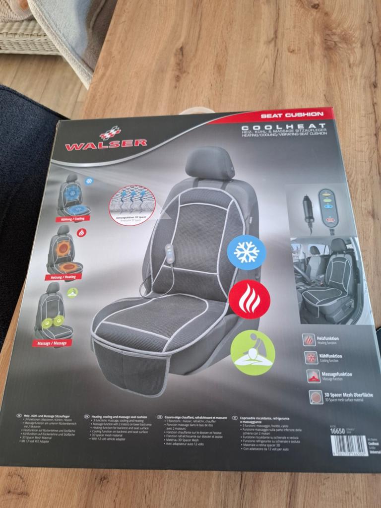 Walser Coolheat Stoelverwarming/-koeling met massagefunctie, Auto diversen, Auto-accessoires, Ophalen of Verzenden, Nieuw