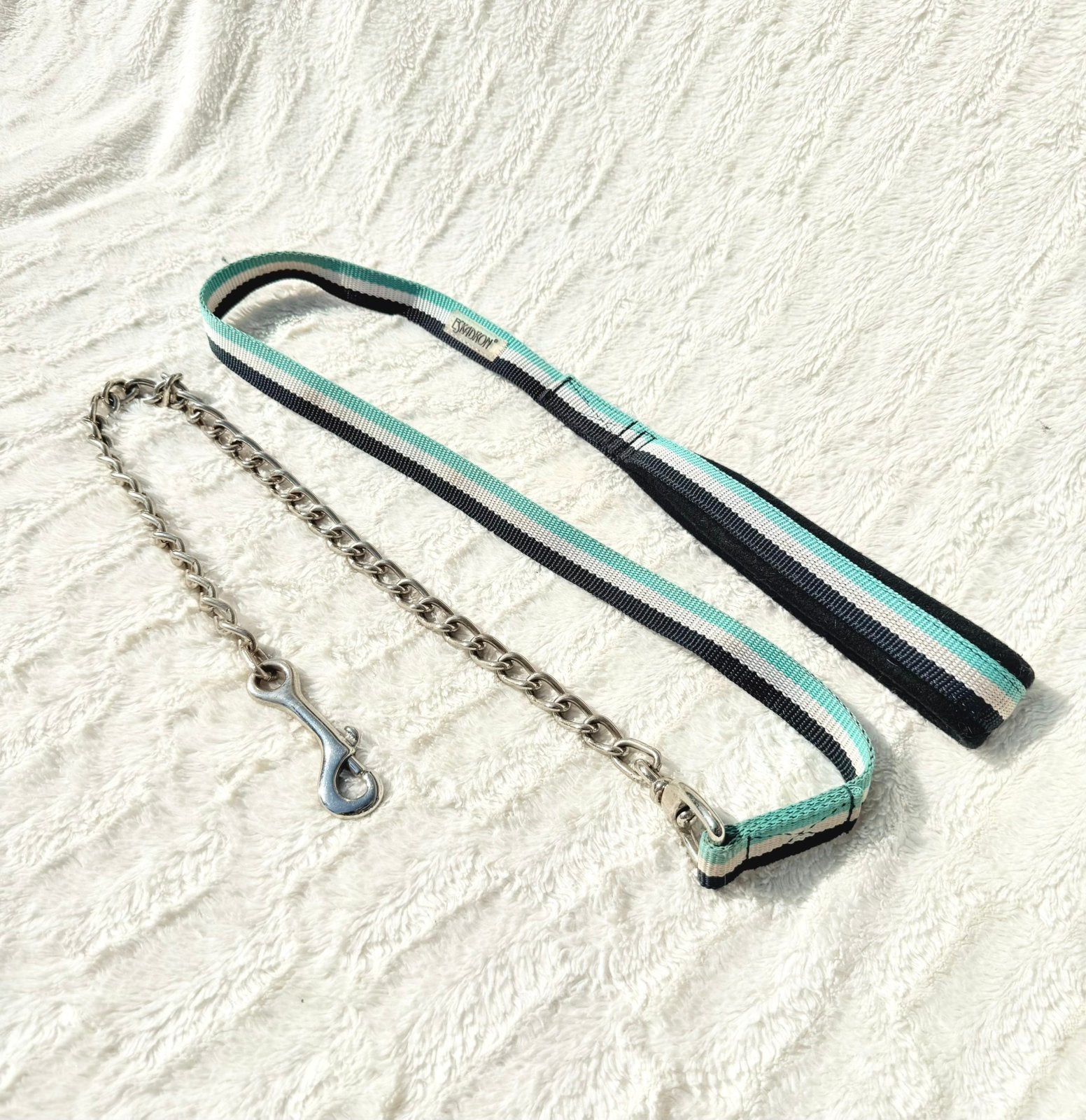 Eskadron Hengstenketting | stevig & zwart/blauw/wit, Ophalen of Verzenden, Zo goed als nieuw
