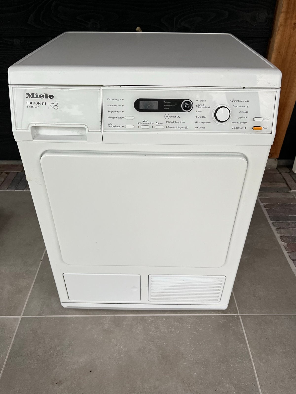 Miele T8861 WP Edition 111 warmtepompdroger, Witgoed en Apparatuur, Wasdrogers, Ophalen, 6 tot 8 kg, Zo goed als nieuw, Voorlader