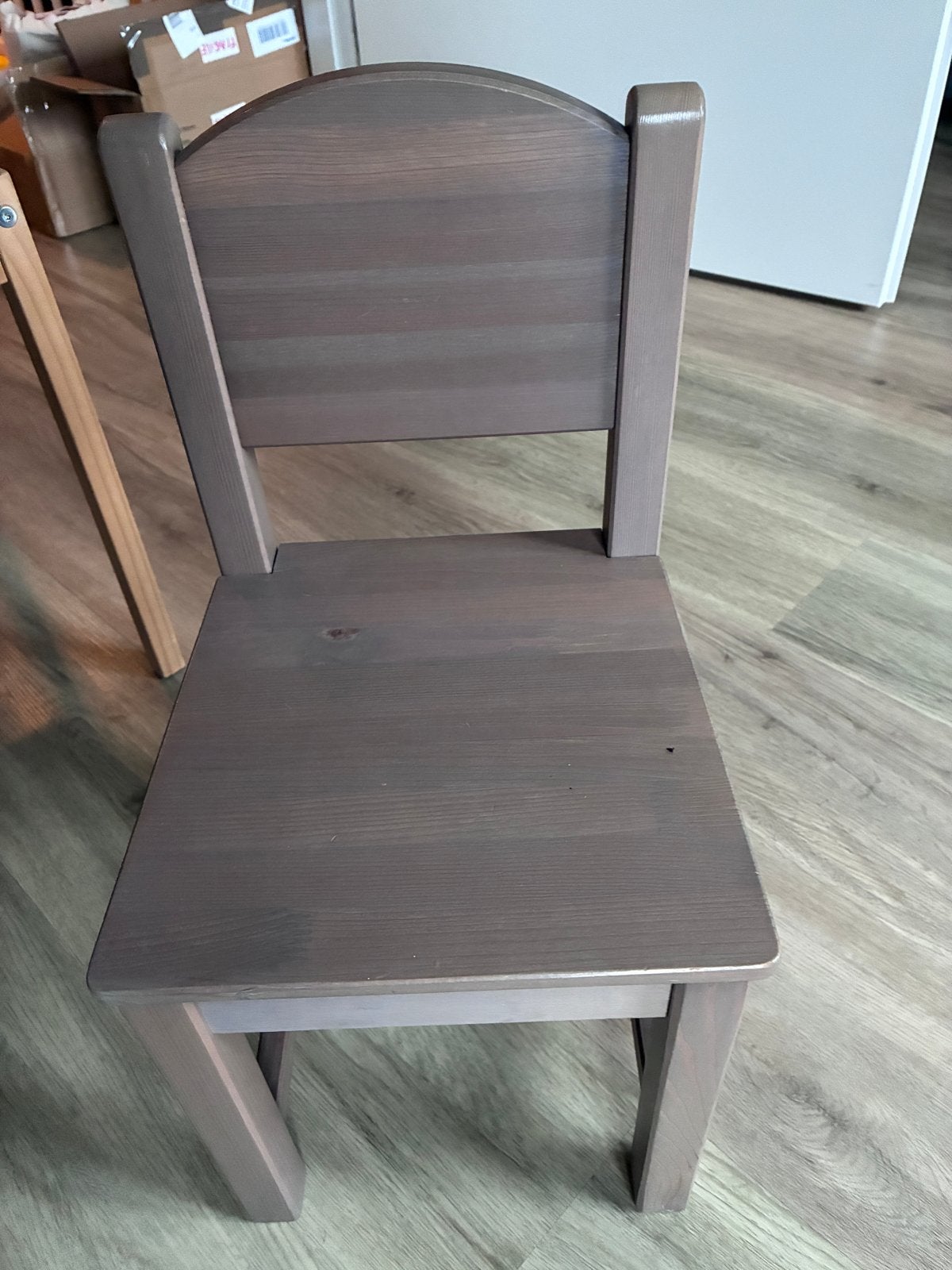 Houten IKEA stoeltje voor peuter en kleuter - Grijsbruin, Ophalen, Gebruikt, Stoel(en)