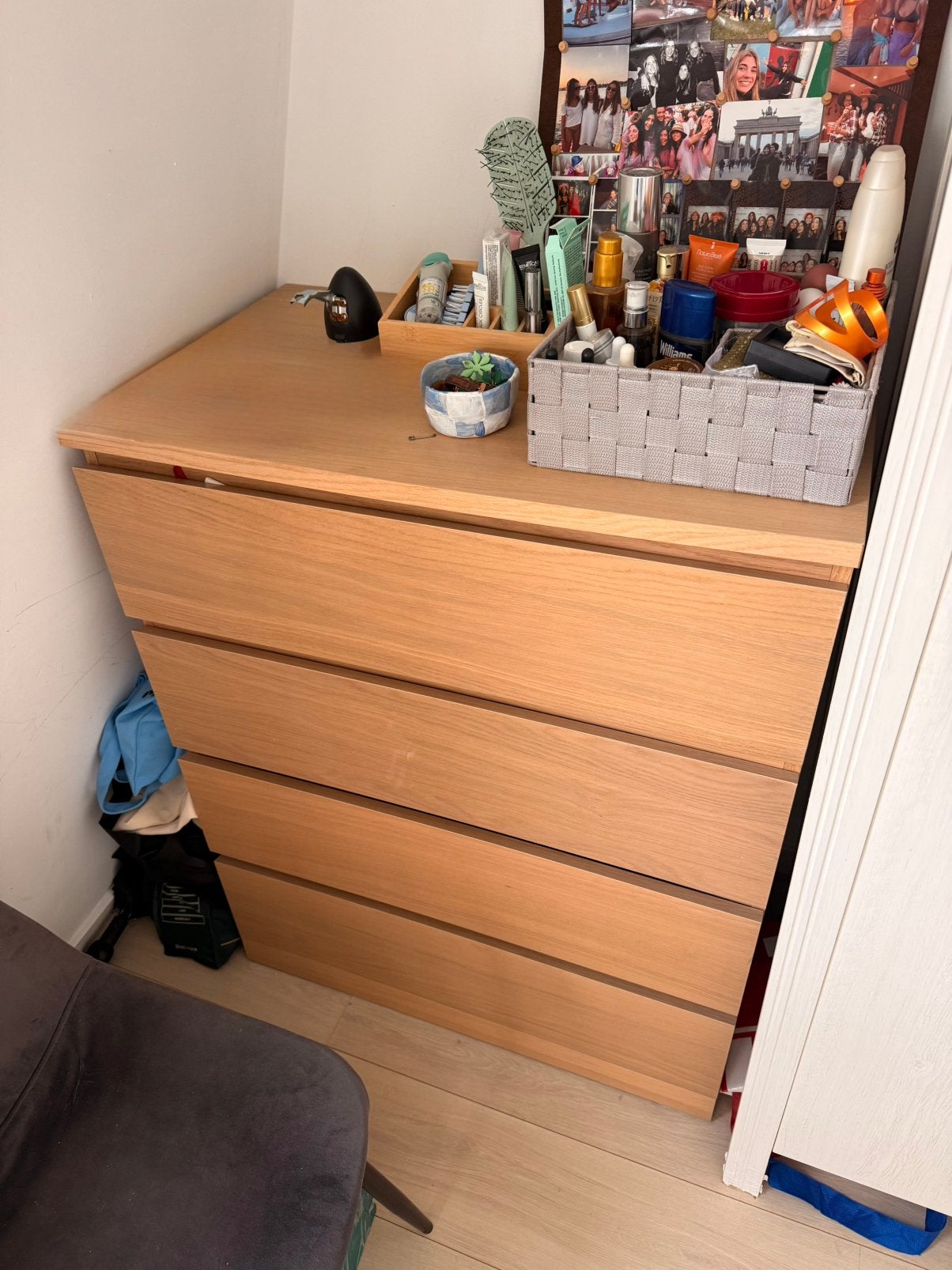 IKEA MALM Chest of Drawers (4 Drawers), Ophalen, 50 tot 100 cm, Zo goed als nieuw, 3 of 4 laden