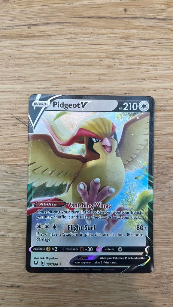 Pidgeot pokemonkaart, Ophalen of Verzenden, Zo goed als nieuw