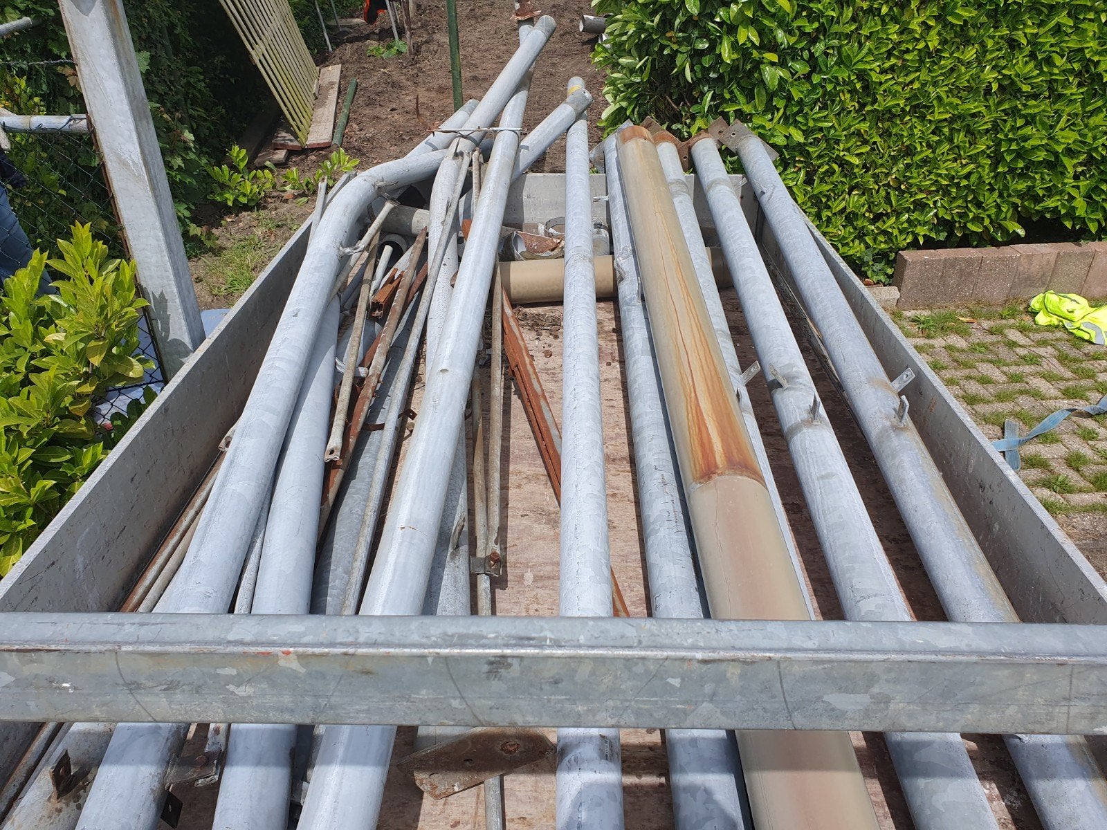 zware metalen gegalvaniseerde buizen, Doe-het-zelf en Verbouw, Metalen, Ophalen, Gebruikt, IJzer