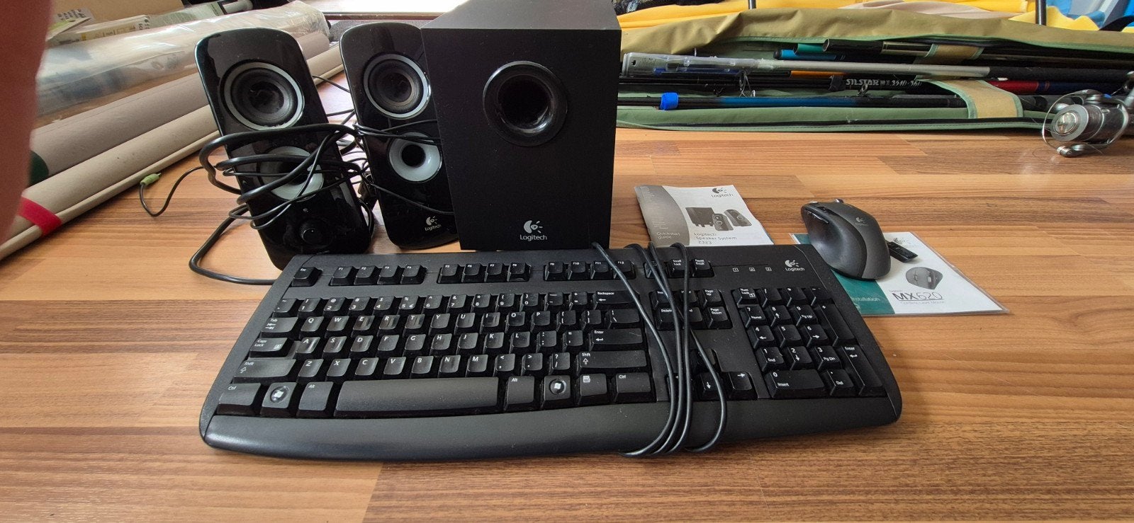 Logitech speakerset, keyboard en muis - complete set, Ophalen, Gebruikt, Audiokanaal 2.1, Logitech