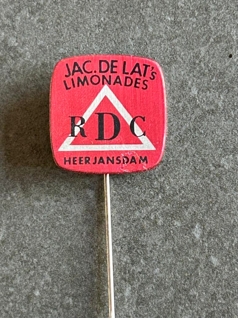 Heerjansdam RDC limonades, Ophalen of Verzenden, Merk, Speldje of Pin