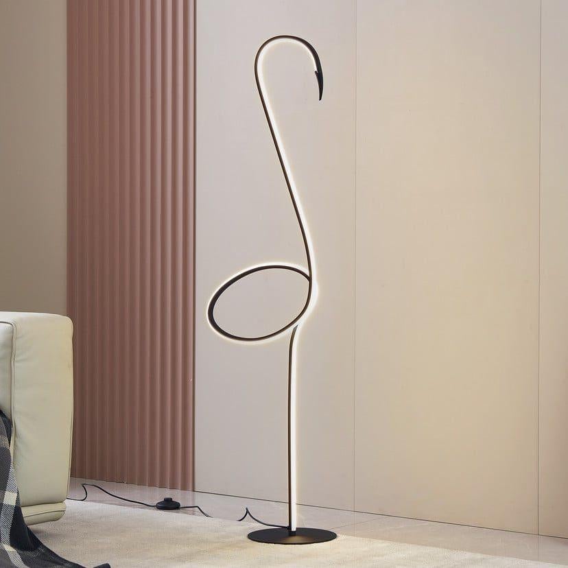 Lindby LED vloerlamp met dimmer & CCT – zwart/wit, Ophalen of Verzenden, Nieuw, 150 tot 200 cm