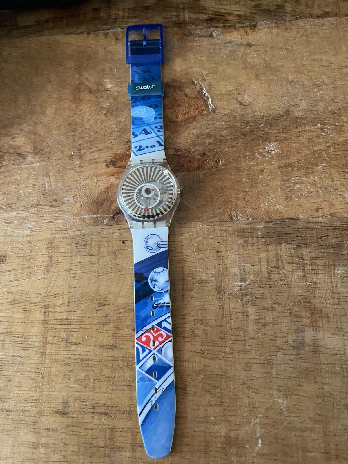 Swatch horloge. Nooit gedragen. Werkzaam., Sieraden, Tassen en Uiterlijk, Ophalen of Verzenden, Nieuw, Kunststof, Swatch