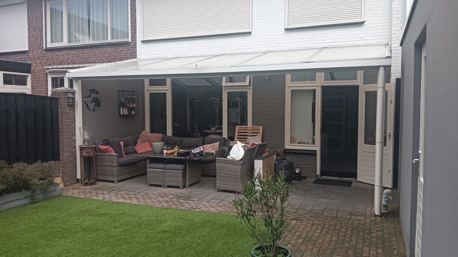 overkappingen/veranda 6 bij 2,5 meter, Ophalen, Gebruikt, Veranda