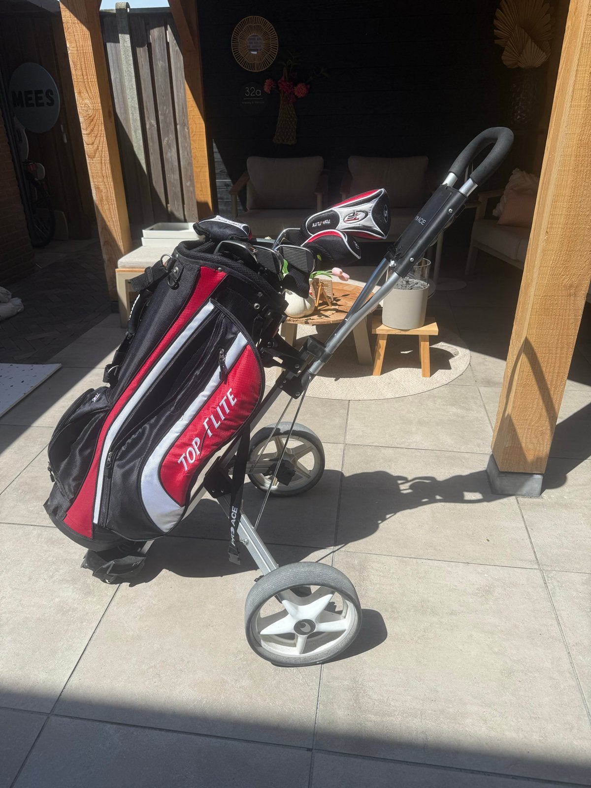 Complete golfset Top Flite Tour Edition met golftrolley, Sport en Fitness, Golf, Ophalen, Gebruikt, Set, Overige merken