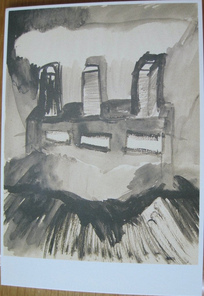 Hella Schouten - Gebouwen - 1986 - ansichtkaart, Verzenden, 1980 tot heden, Ongelopen, Overige thema's