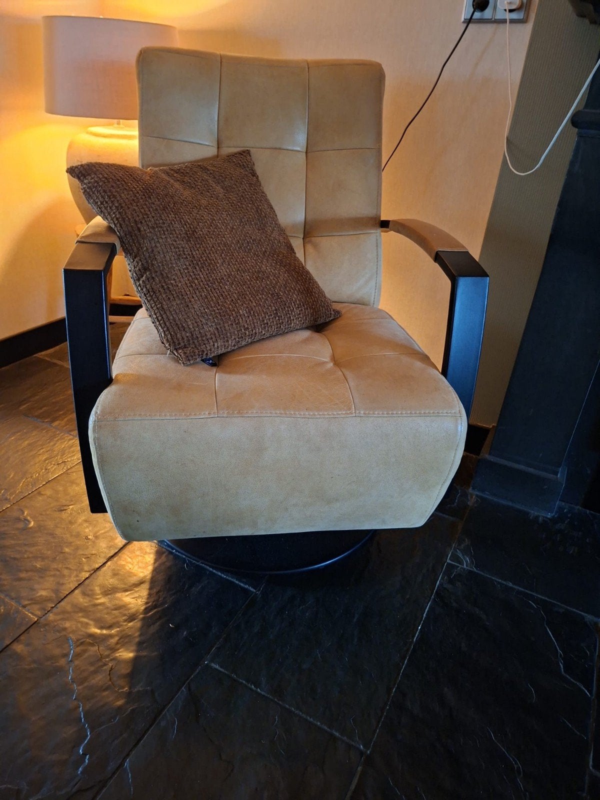 fauteuil, Ophalen, Gebruikt, Overige kleuren, Leer