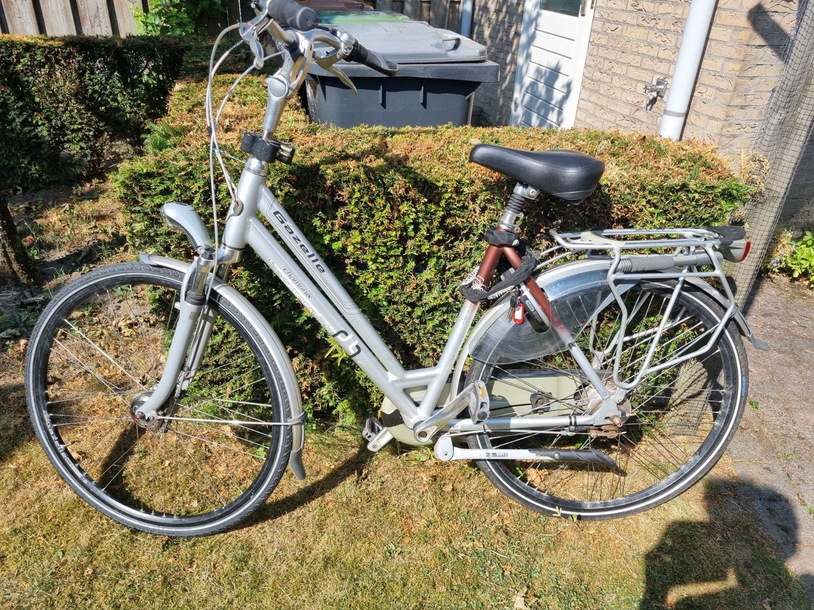 Gazelle Chamonix Plus Damesfiets met nieuwe voorband, Fietsen en Brommers, Fietsen | Dames | Damesfietsen, Ophalen, Gebruikt, Versnellingen