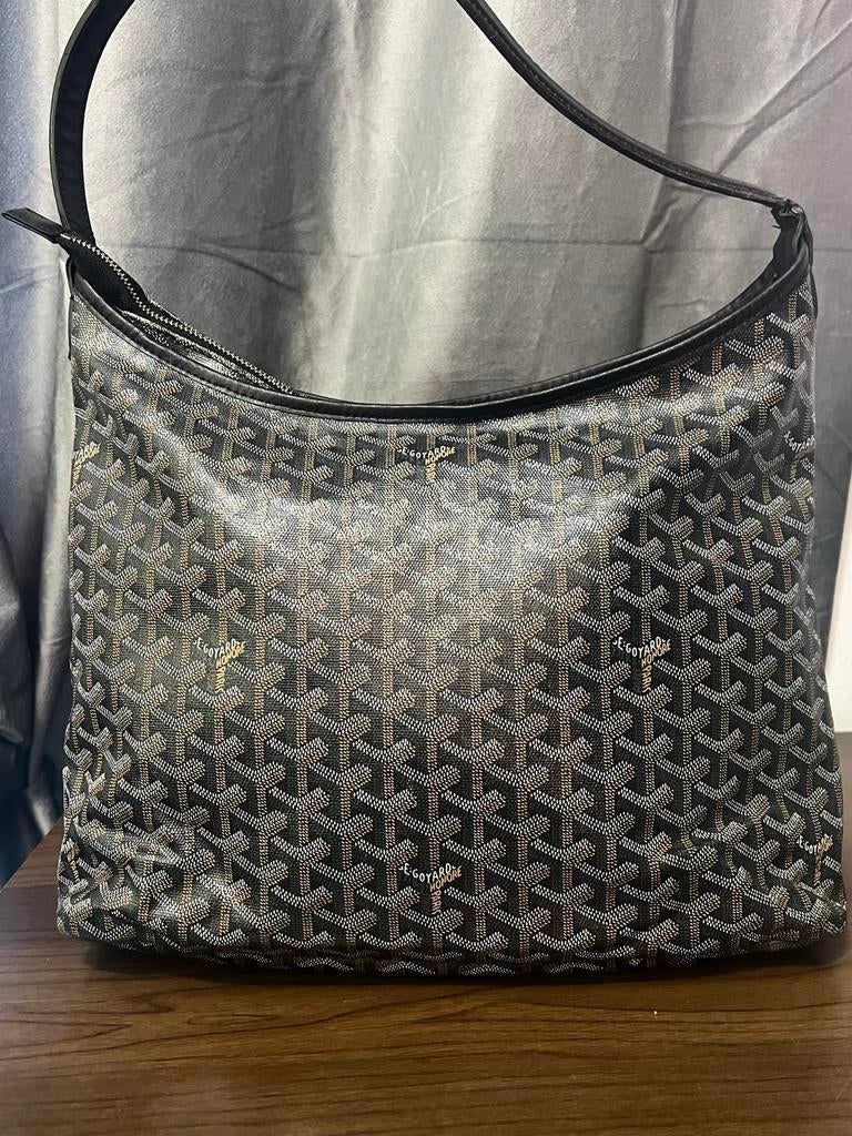 Goyard schoudertas met monogram, Ophalen of Verzenden, Gebruikt, Zwart, Schoudertasje