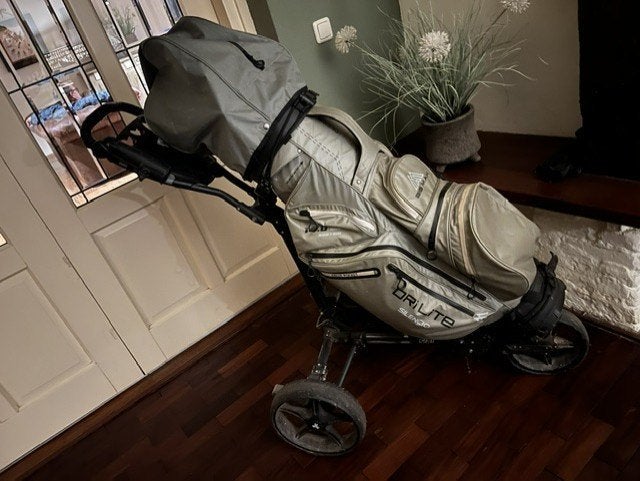 Big max golftas en kar compleet., Ophalen, Gebruikt, Golfkar, Overige merken