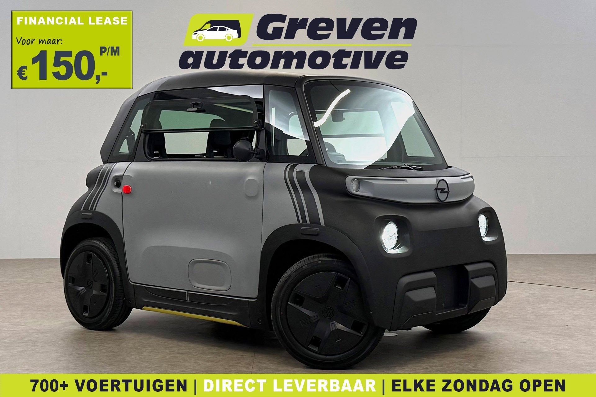 Opel Rocks-e 5.5 kWh Tekno | Brommobiel | 2 Zits | Panoramad, Greven Automotive, Gebruikt, Opel, Info@grevenautomotive.nl