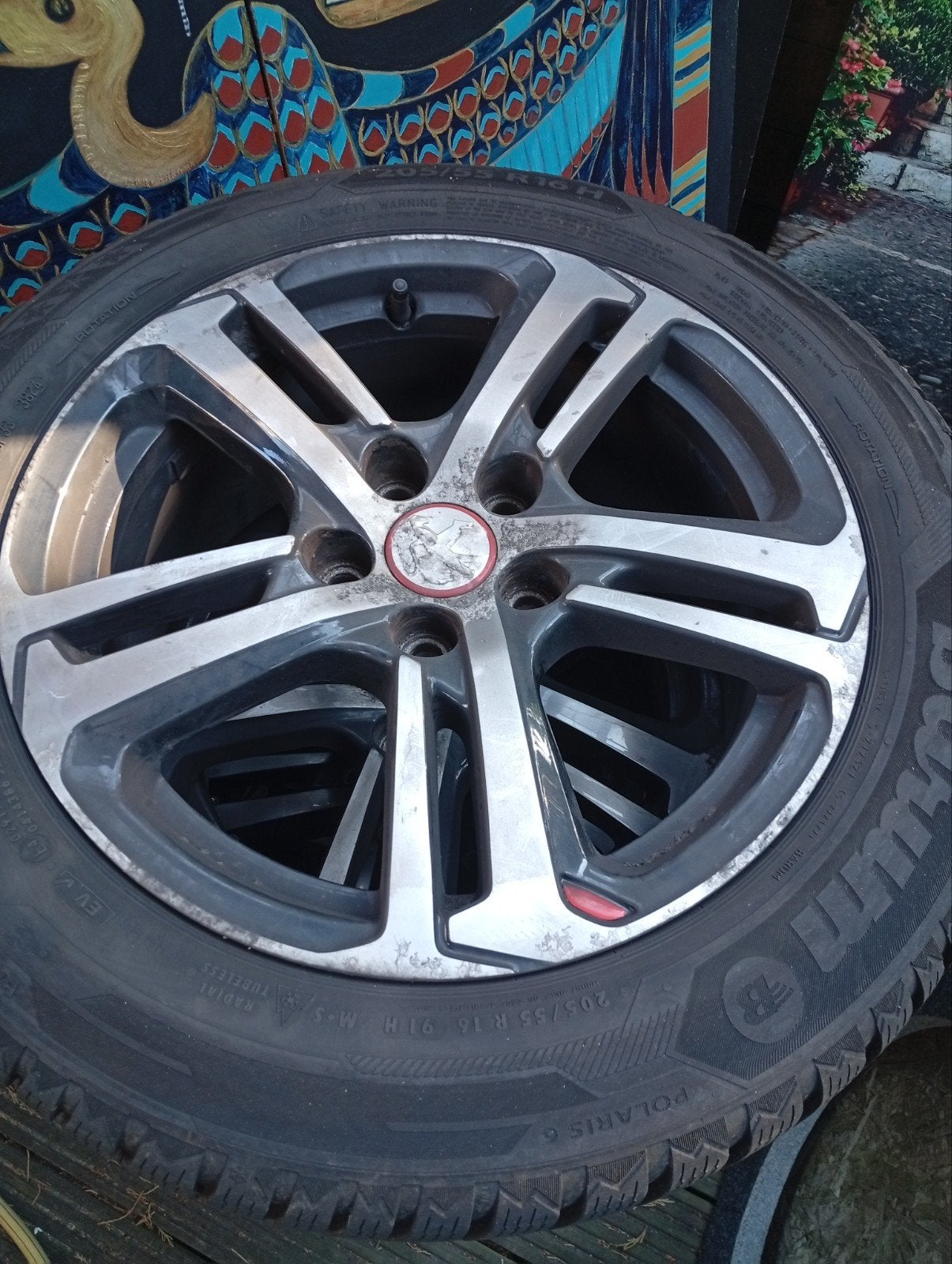 Peugeot 308 originele wintervelgen met prima banden, Auto-onderdelen, Banden en Velgen, 16 inch, Band(en), Zomerbanden, 205 mm