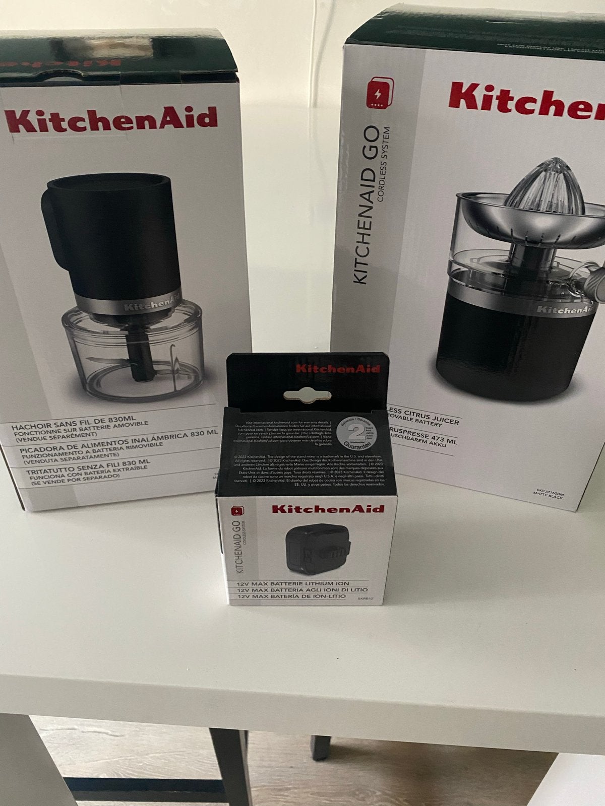 KitchenAid Go Cordless Citruspers en Hakmolen Set, Witgoed en Apparatuur, Juicers, Ophalen, Nieuw, Elektrisch, Citruspers