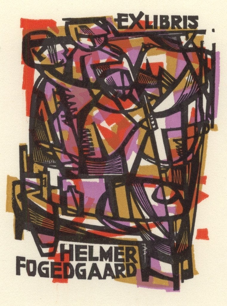 0522 Ex Libris Nederland : Jan Battermann, 1963, Verzenden, Ex libris