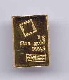 Baartje van 1 gram goud CHI, Ophalen of Verzenden, Goud
