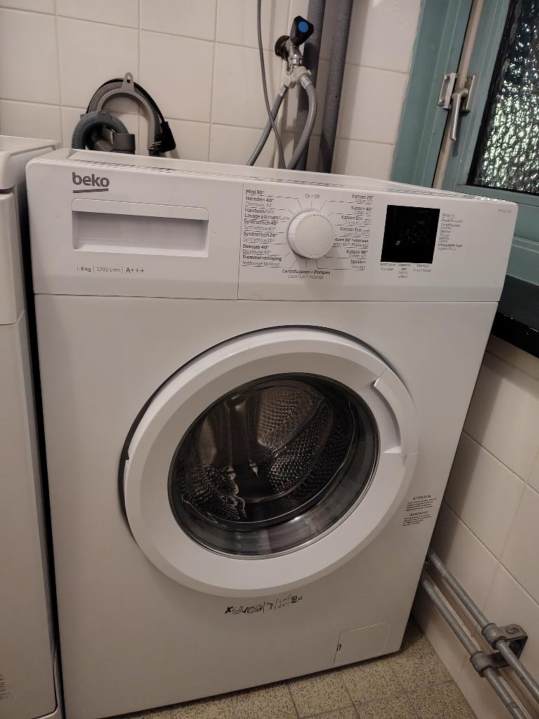 Zuinige wasmachine 6kg Beko in goede staat, was A+++, Ophalen, Gebruikt, Energieklasse A of zuiniger, Voorlader