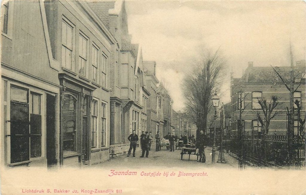 701-078-029 Zaandam Oostzijde Bloemgracht, Ophalen of Verzenden, Voor 1920, Noord-Holland