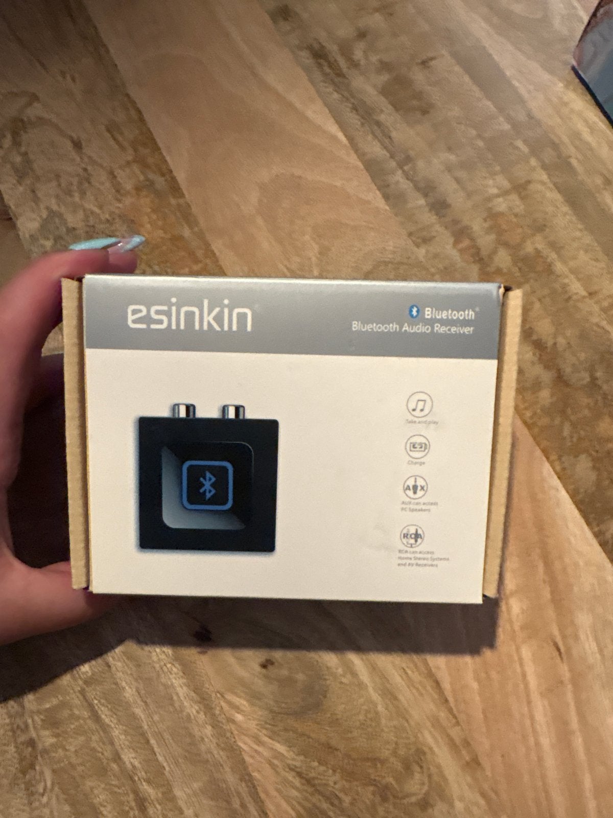 Esinkin Bluetooth Audio Receiver - Draadloze Muziek Adapter, Ophalen of Verzenden, Nieuw, Minder dan 2 meter, Overige kabels