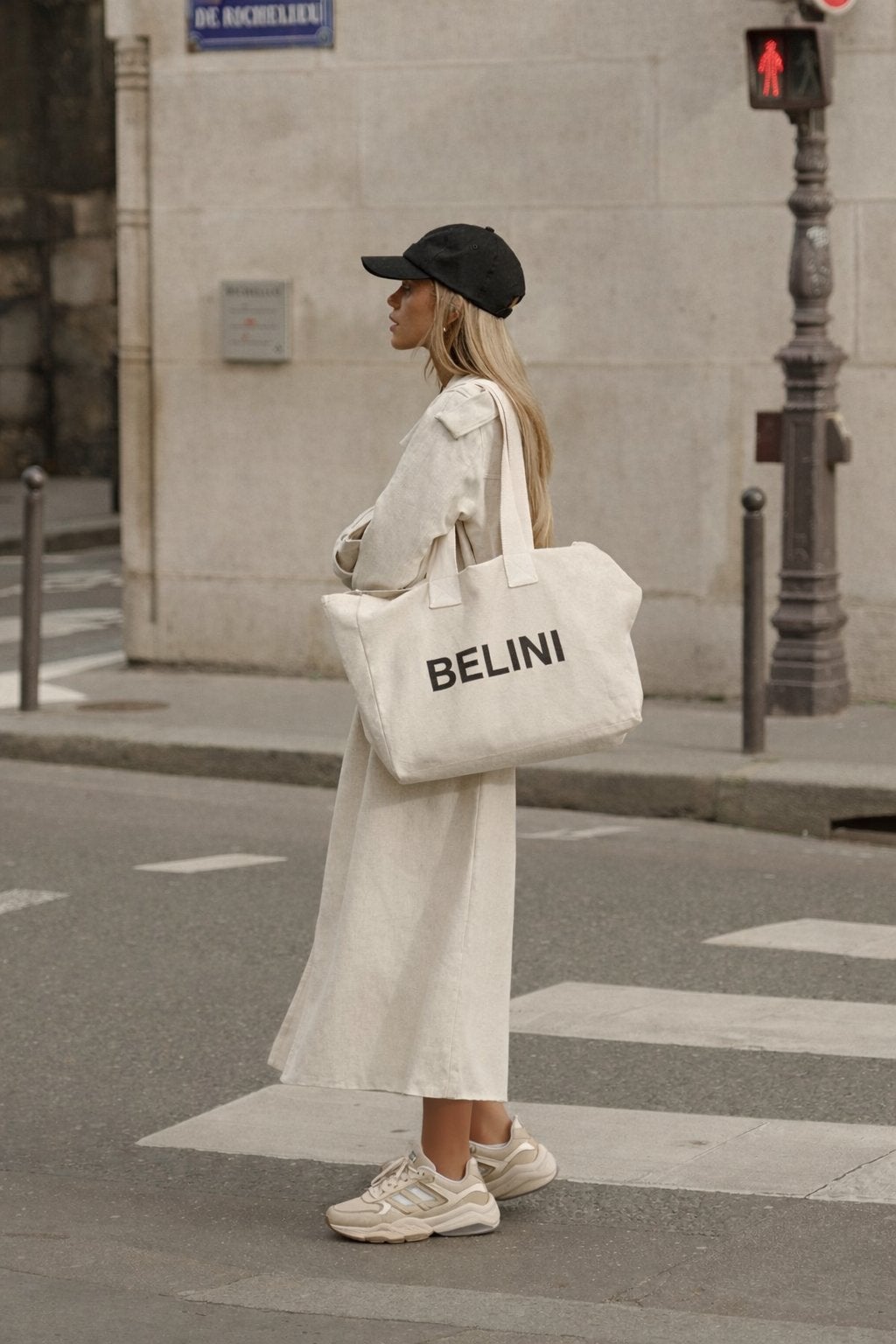 BELINI tote tas, Verzenden, Nieuw, Wit, Shopper
