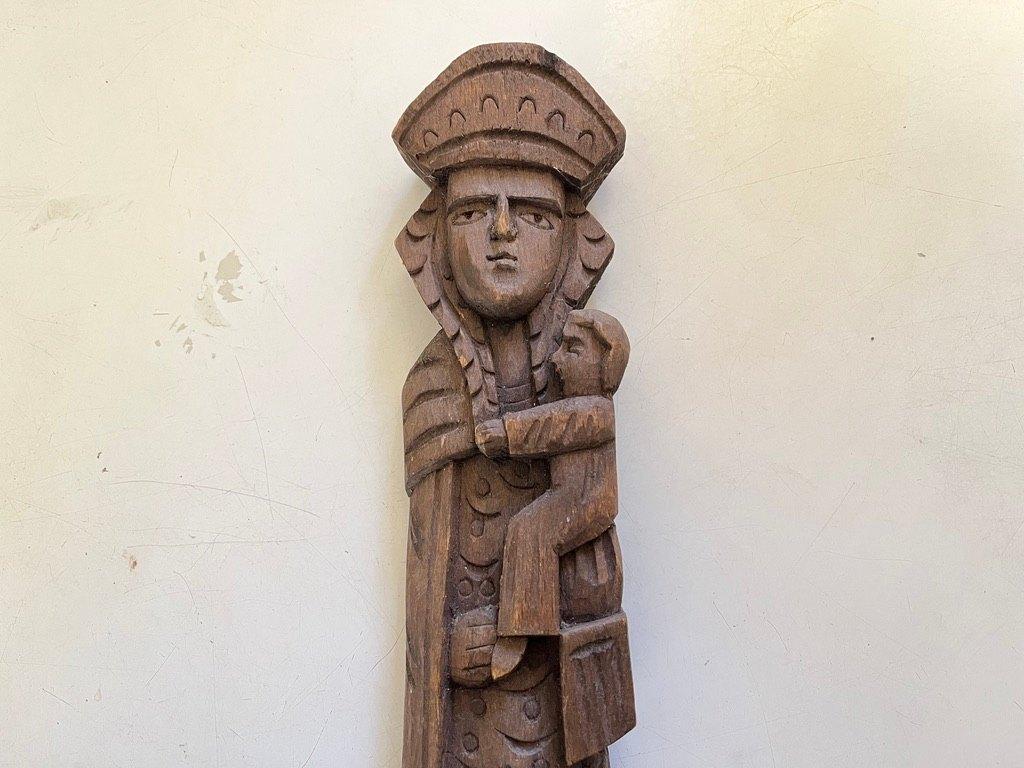 Oud houten beeld Maria met Kind, Antiek en Kunst, Ophalen of Verzenden