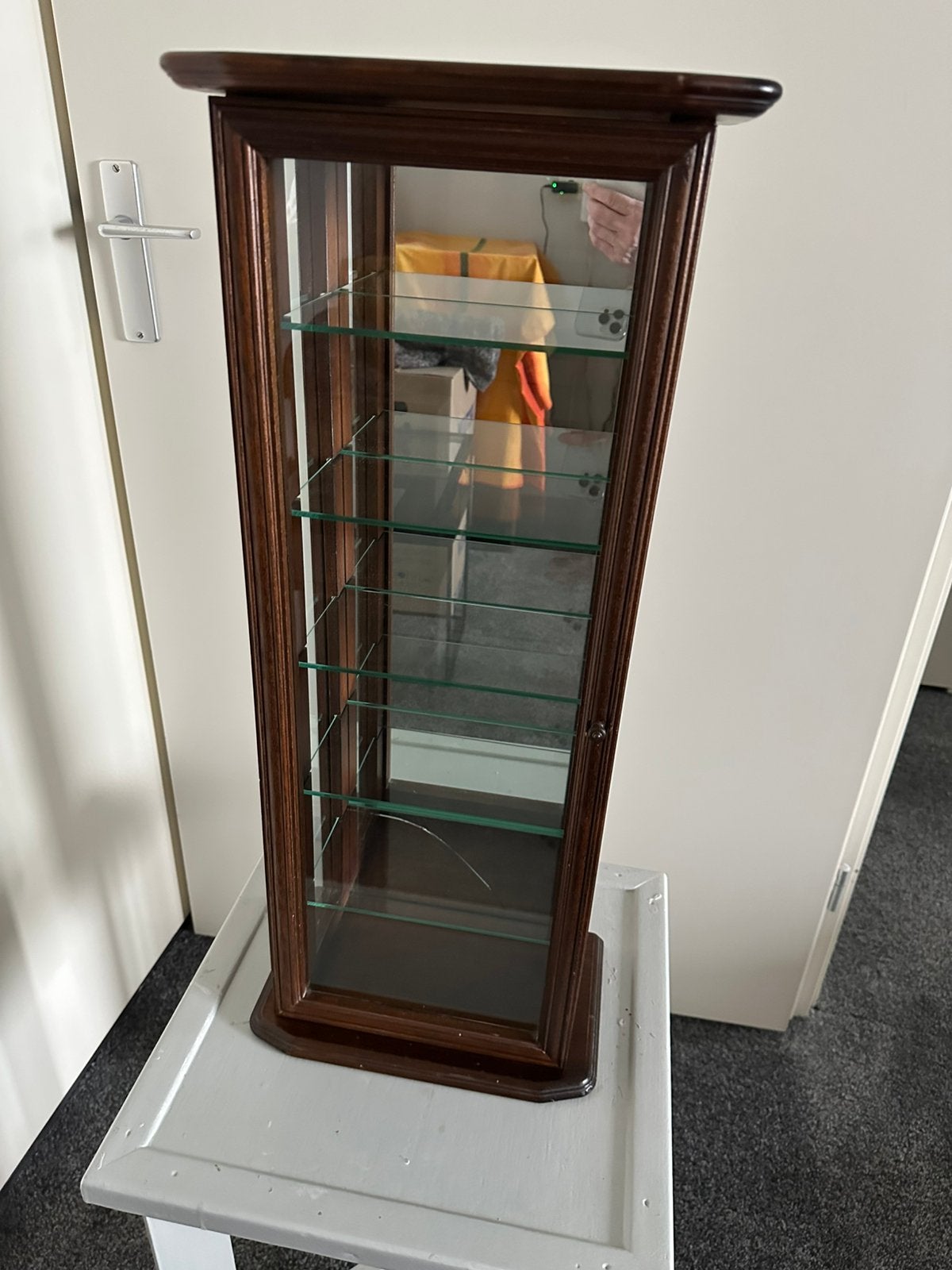 OUD VITRINE KASTJE, Huis en Inrichting, Ophalen, Minder dan 50 cm, Minder dan 25 cm, Minder dan 100 cm