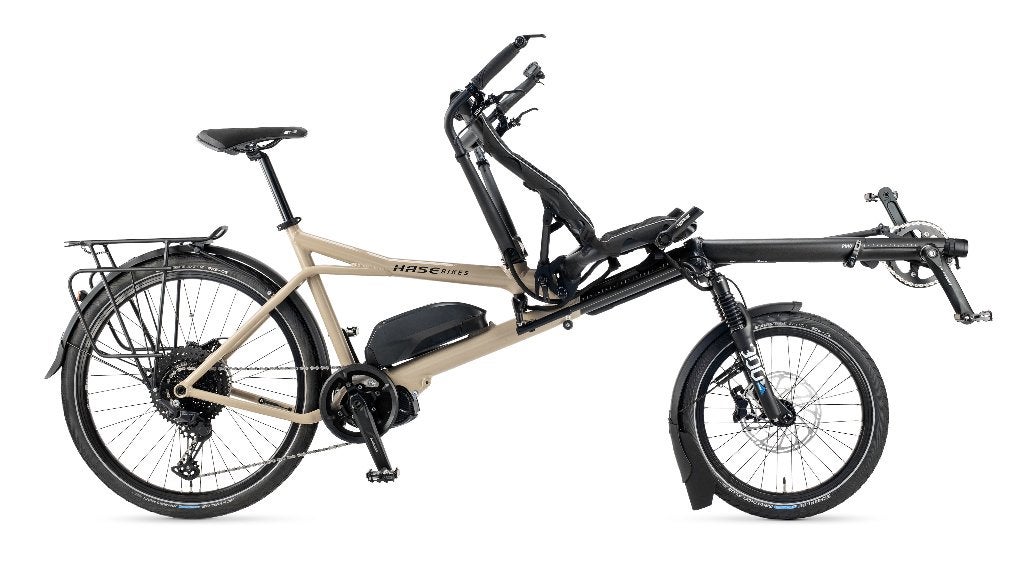 € 1000 korting zomeractie op Hase Pino E Shimano Steps, 10 tot 15 versnellingen, Opvouwbaar, Nieuw, 55 cm of meer