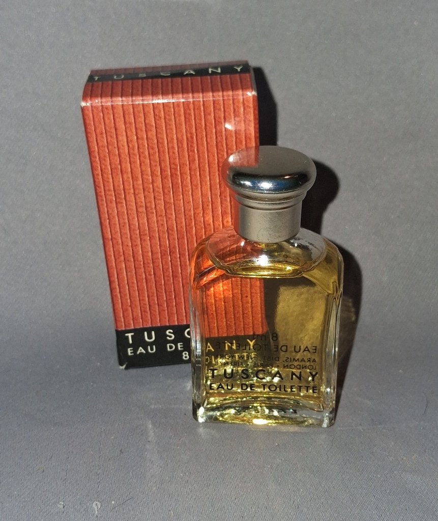 Parfum miniatuur -  Aramis Tuscany + doosje, Ophalen of Verzenden, Zo goed als nieuw, Miniatuur, Gevuld