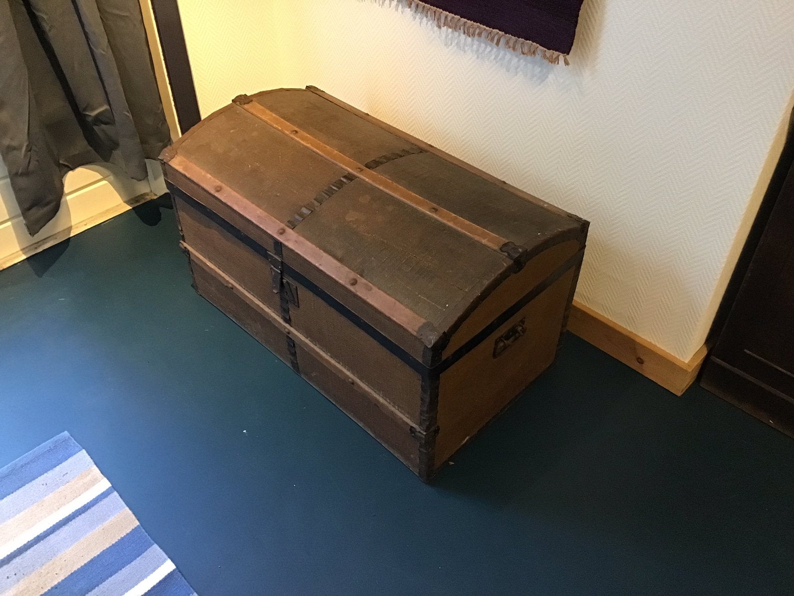 Oude reiskoffer, Huis en Inrichting, Ophalen, Gebruikt, 50 tot 100 cm, 75 tot 100 cm