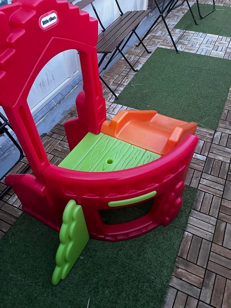 Little Tikes Klim- en Glijbaan Speelhuisje voor Buiten, Ophalen, Zo goed als nieuw, Kunststof