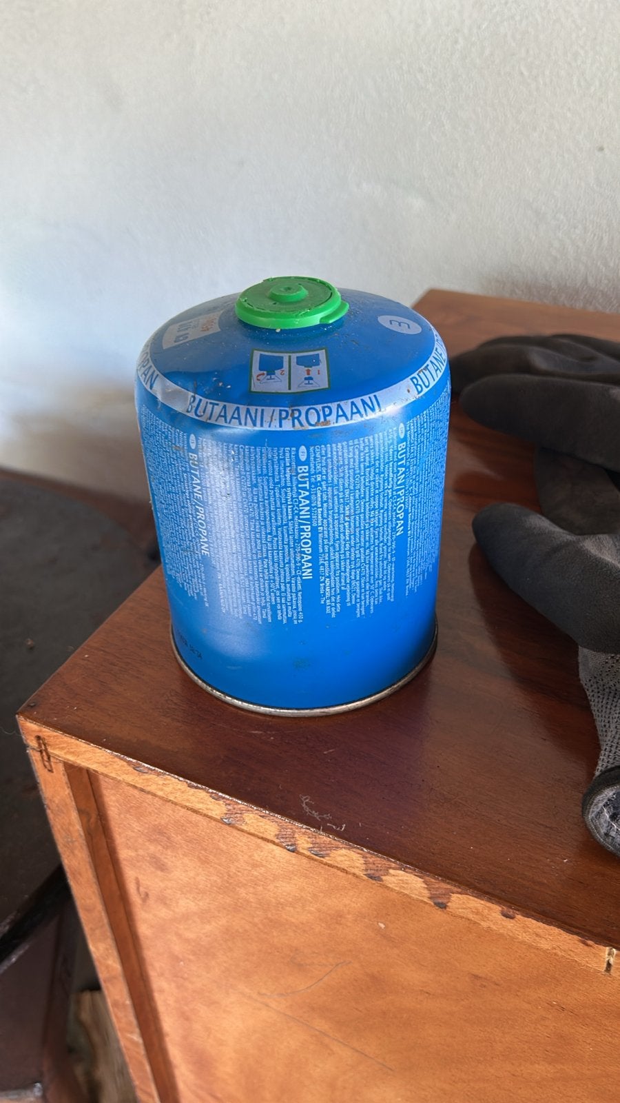 Coleman Butaan/Propaan Gasflesje, Ophalen, Gebruikt