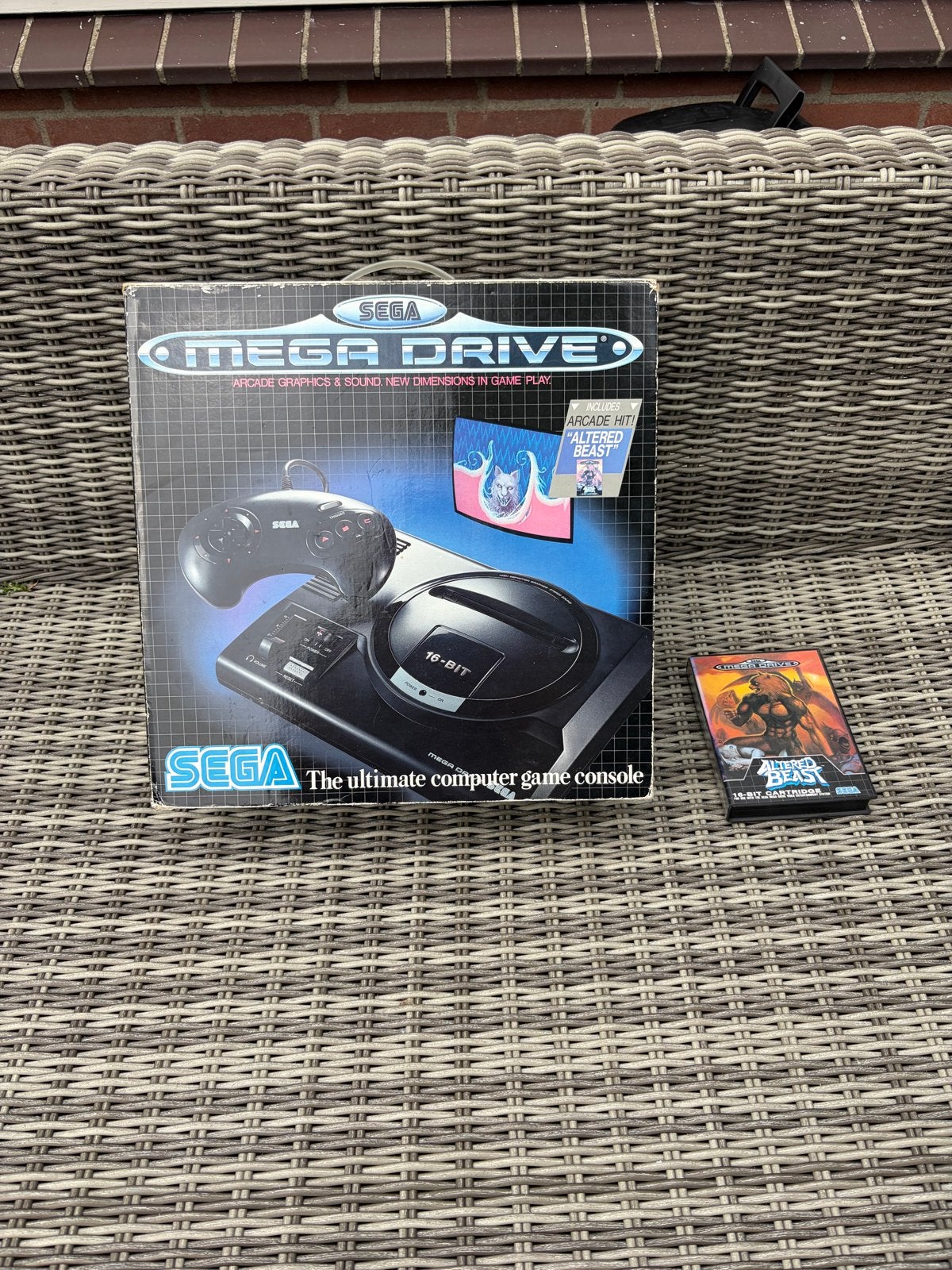 Sega Mega Drive met Altered Beast - In goede staat!, Mega Drive, Ophalen of Verzenden, Met 1 controller, Gebruikt