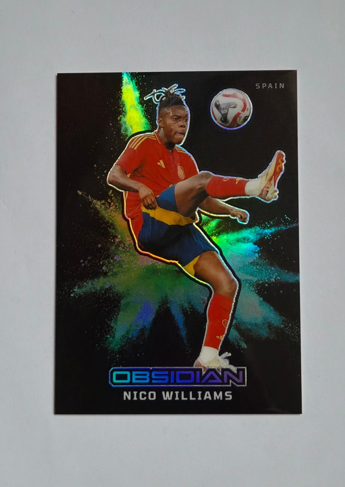 Nico Williams Panini Obsidian Color Blast Spanje, Ophalen of Verzenden