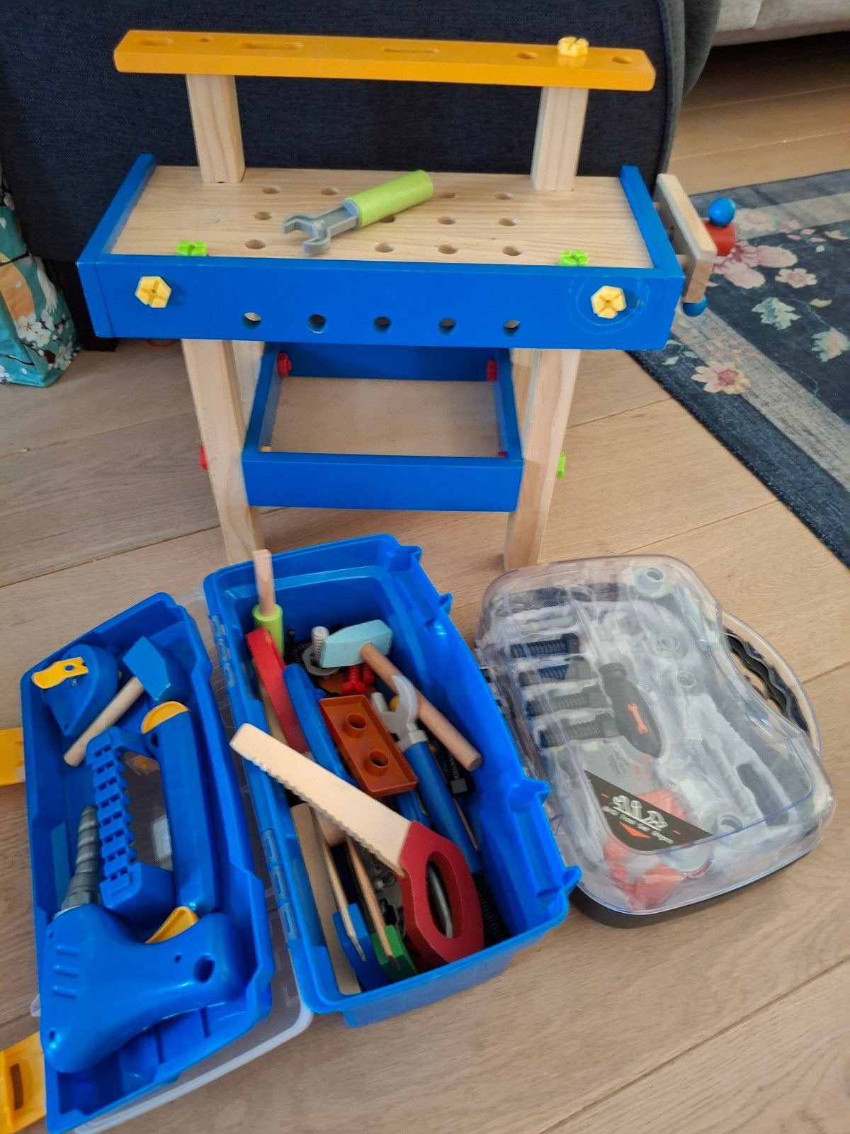 Houten speelgoed werkbank voor kleine klusser!, Ophalen, Gebruikt