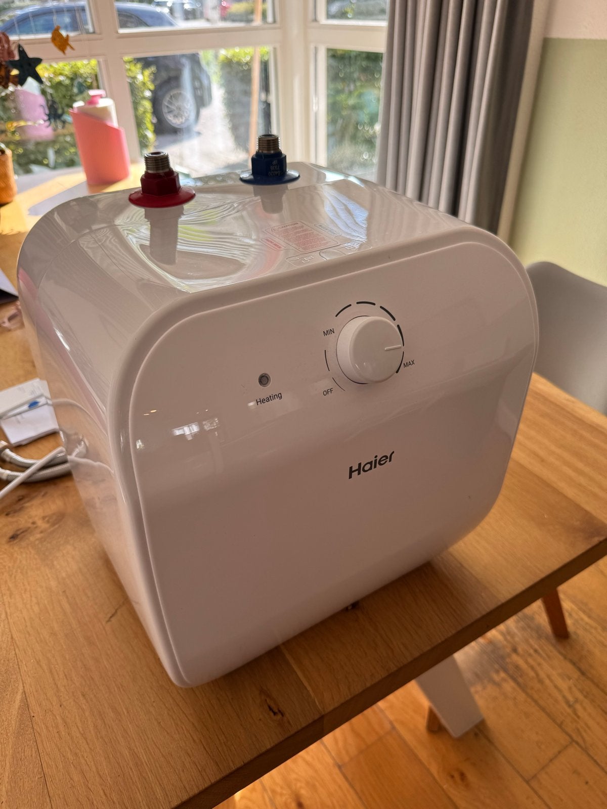 Haier Elektrische Boiler 15L - Zo goed als nieuw, Minder dan 20 liter, Boiler, Ophalen of Verzenden, Minder dan 3 jaar oud