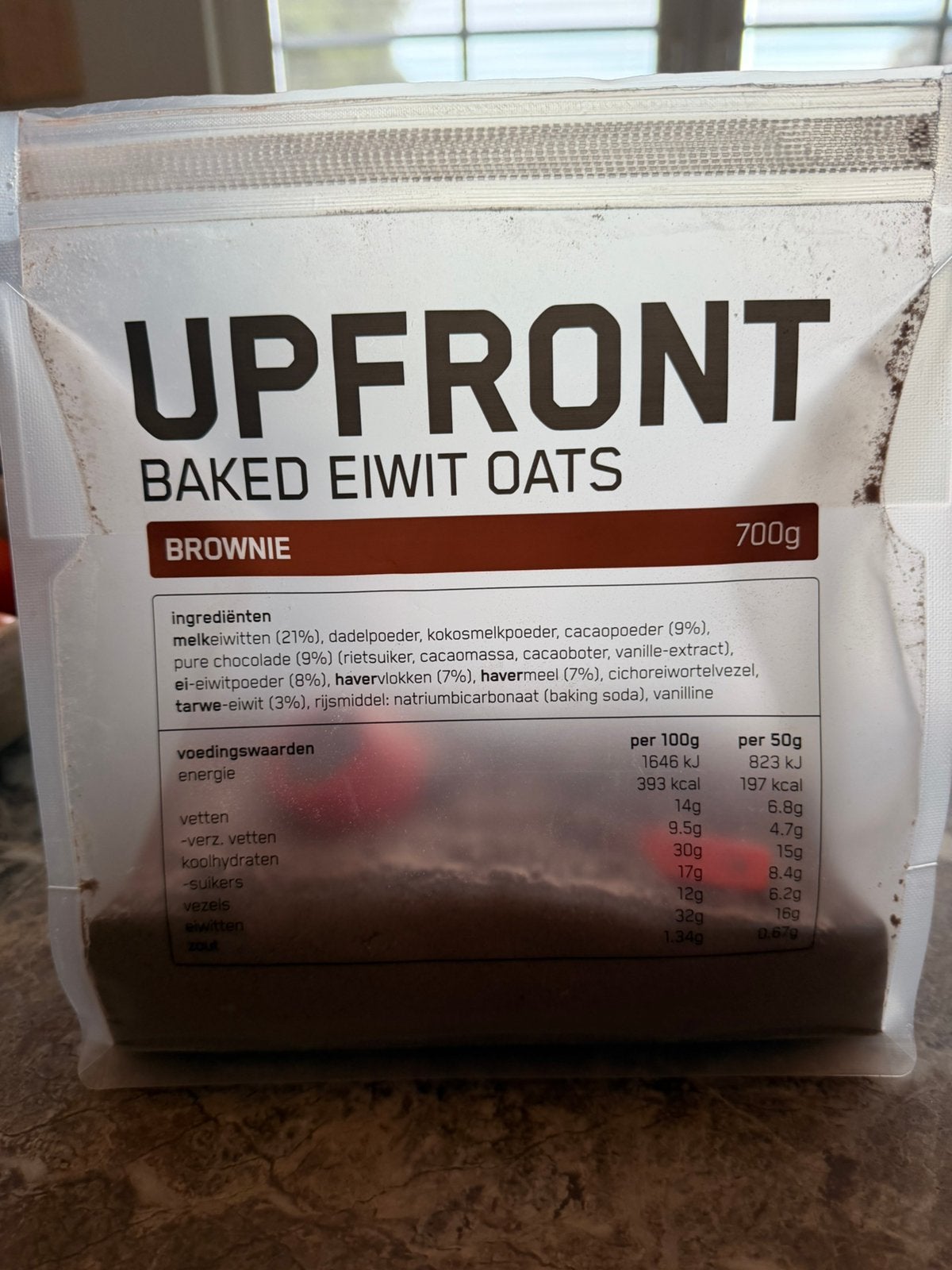 Upfront Baked eiwit oats Brownie, Ophalen of Verzenden, Zo goed als nieuw, Poeder of Drank
